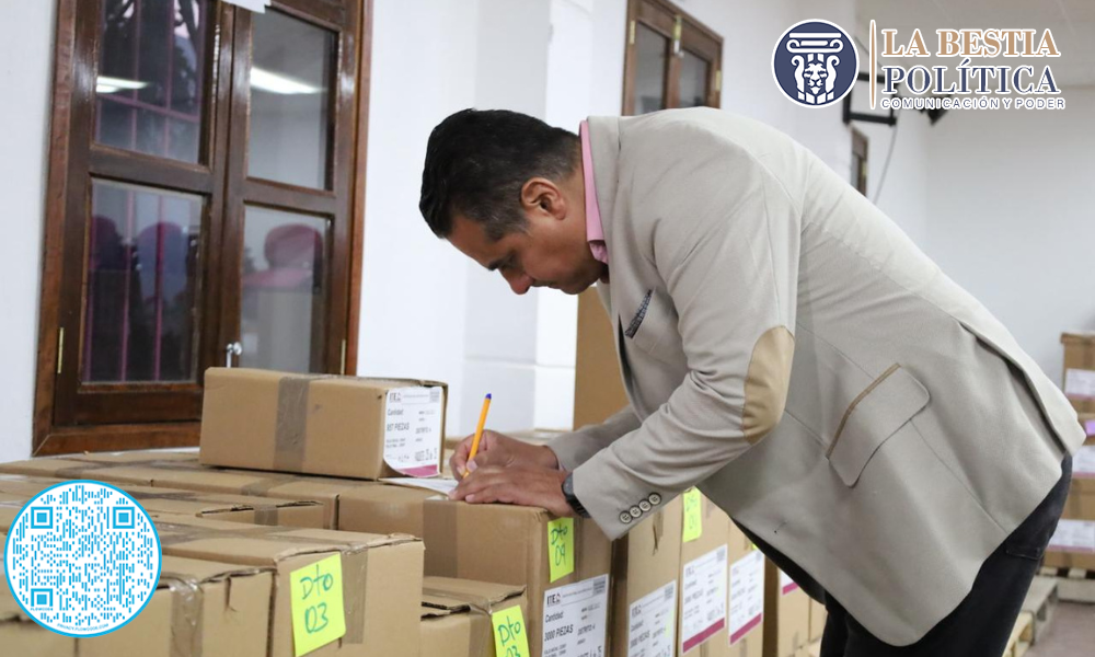 Recibe ITE más de 1 millón de boletas para elección de diputaciones locales.