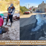 CAPAMH refuerza trabajos para mejorar la red hidráulica y vialidades en Huamantla