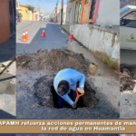 CAPAMH refuerza acciones permanentes de mantenimiento a la red de agua en Huamantla.