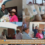 🤝💙 Ayuntamiento de Tetla entrega despensas a sectores vulnerables en San Isidro Piedras Negras