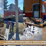 CAPAMH atiende fugas y realiza trabajos de mantenimiento en distintos puntos de Huamantla.
