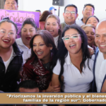 «Priorizamos la inversión pública y el bienestar de las familias de la región sur»: Gobernadora.