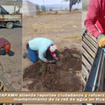 CAPAMH atiende reportes ciudadanos y refuerza acciones de mantenimiento de la red de agua en Huamantla.