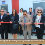 Inauguró Rector planta potabilizadora UATx en Tepehitec.