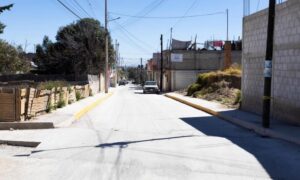 Gobierno Municipal realiza rehabilitación con concreto hidráulico en calle 16 de Septiembre, en el barrio de San Lucas