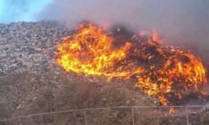 Se declara contingencia ambiental en tres municipios de Tlaxcala por incendio en relleno sanitario en Puebla 