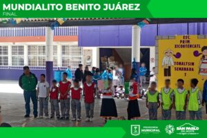 Realizan final del Mundialito Benito Juárez en la Escuela Primaria Xicohténcatl.