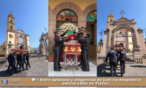 🤍🕊️ Tlaxco despide a su oficial: entre silencio, honor y exigencia de justicia
