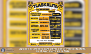 Apizaco se prepara para vibrar con el Tlaskalita 2026, en el gran cierre de la feria.