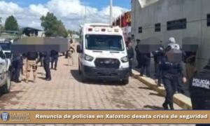 Renuncia de policías en Xaloztoc desata crisis de seguridad.