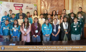 Ayuntamiento de Tlaxcala fue sede de la segunda etapa de selección del parlamento infantil 2026.