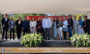 Apizaco celebra con alegría y participación el desfile de primavera 2026.