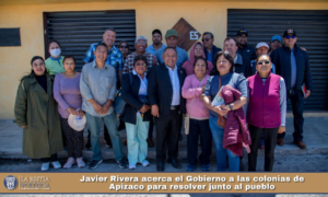Javier Rivera acerca el Gobierno a las colonias de Apizaco para resolver junto al pueblo.