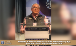 Homero Meneses descarta actos anticipados y fija postura rumbo al proceso electoral.