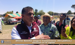 Alfonso Sánchez asegura transparencia, obra pública y servicios en la capital.