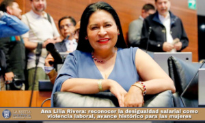 Ana Lilia Rivera: reconocer la desigualdad salarial como violencia laboral, avance histórico para las mujeres.