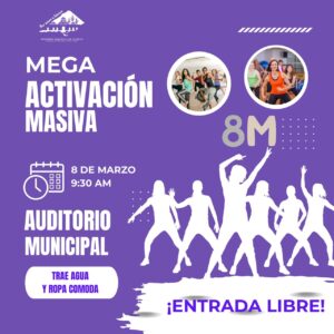 💜🎶 Ixtenco invita a Mega Activación de Zumba Masiva por el Día Internacional de la Mujer