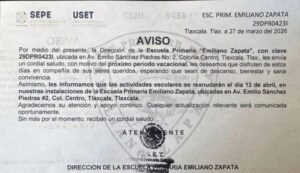 Acusan padres de familia contradicciones en comunicación oficial sobre primaria “Emiliano Zapata”