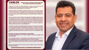 Pide Carlos Augusto Pérez congruencia y neutralidad en proceso interno de Morena