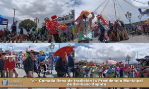 🎭✨ Camada llena de tradición la Presidencia Municipal de Emiliano Zapata