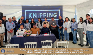 Refuerzan seguridad en zona industrial de Huamantla con trabajo coordinado entre autoridades y empresas.