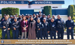 Fortalece Gobierno de Huamantla capacitación en Derechos Humanos para personal de Seguridad Pública.