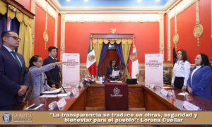 «La transparencia se traduce en obras, seguridad y bienestar para el pueblo»: Lorena Cuéllar.