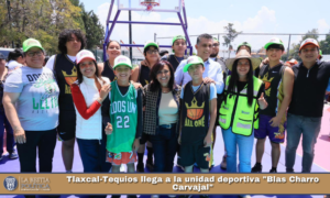 Tlaxcal-Tequios llega a la unidad deportiva «Blas Charro Carvajal».