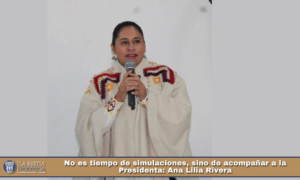 No es tiempo de simulaciones, sino de acompañar a la Presidenta: Ana Lilia Rivera.