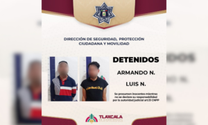 Detiene Policía Municipal de Tlaxcala a dos hombres por riña en Guillermo Valle.