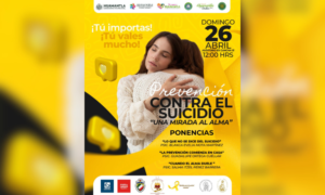 Huamantla promueve la salud mental con jornada de prevención del suicidio.