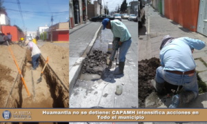 Huamantla no se detiene: CAPAMH intensifica acciones en Todo el municipio.