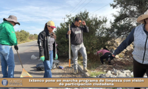 Ixtenco pone en marcha programa de limpieza con visión de participación ciudadana.