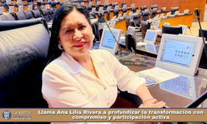Llama Ana Lilia Rivera a profundizar la transformación con compromiso y participación activa.
