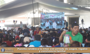 Panotla celebra a la niñez con jornada de juegos, regalos y convivencia familiar.