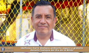 Idelfonso Carro destaca ambiente seguro y gratuito durante festejos del Día de la Niñez.