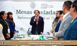Avanza análisis electoral 2026 con tercera mesa ciudadana en el Congreso local.