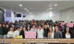 Ana Lilia Rivera: la soberanía se defiende con gobiernos honestos y cercanos al pueblo.