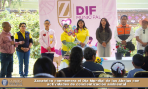 Zacatelco conmemora el Día Mundial de las Abejas con actividades de concientización ambiental.