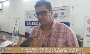 Giovani Montiel destaca coordinación ciudadana y prevención en jornada “La SSC Cerca de Ti”.