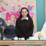 Aline Lazo fortalece la salud con entrega de kits gratuitos para personas con diabetes.