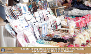 Zacatelco impulsa a emprendedores con mercadito especial por el Día de las Madres.