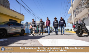 Con trabajo en territorio gobierno de Alfonso Sánchez rescata calles de Ixtulco.