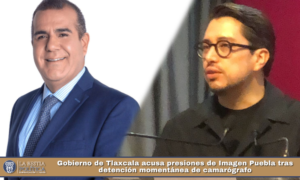 Gobierno de Tlaxcala acusa presiones de Imagen Puebla tras detención momentánea de camarógrafo.