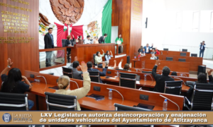 LXV Legislatura autoriza desincorporación y enajenación de unidades vehiculares del Ayuntamiento de Atltzayanca.