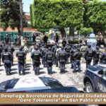 Despliega Secretaría de Seguridad Ciudadana operativo “Cero Tolerancia” en San Pablo del Monte.