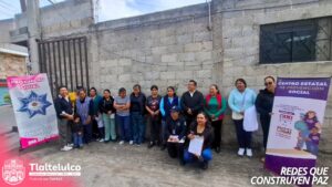 Conforman Red de Mujeres Tejedoras de la Paz en La Magdalena Tlaltelulco.