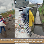 Gobierno de Huamantla refuerza acciones preventivas ante la temporada de lluvias.