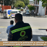 CEPC exhorta a la población a reforzar medidas de prevención ante pronóstico de lluvias en el estado.
