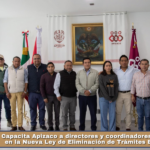 Capacita Apizaco a directores y coordinadores municipales en la Nueva Ley de Eliminación de Trámites Burocráticos.